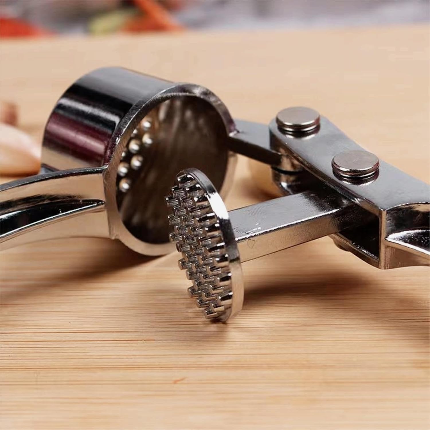 Commercial Kitchen Cleaning - Multipurpose Garlic Press - Sturdy Metal