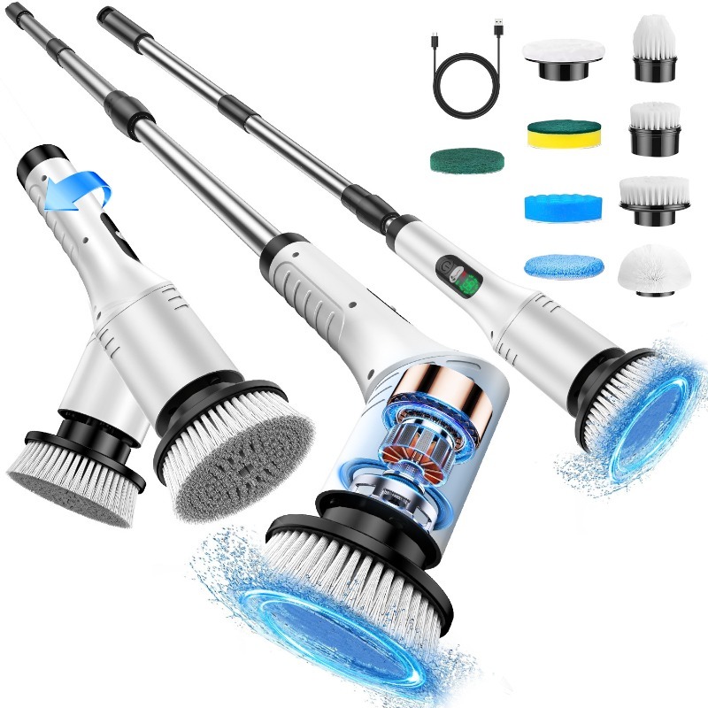 Commercial Kitchen Cleaning - Electric Spin Scrubber 9 in 1