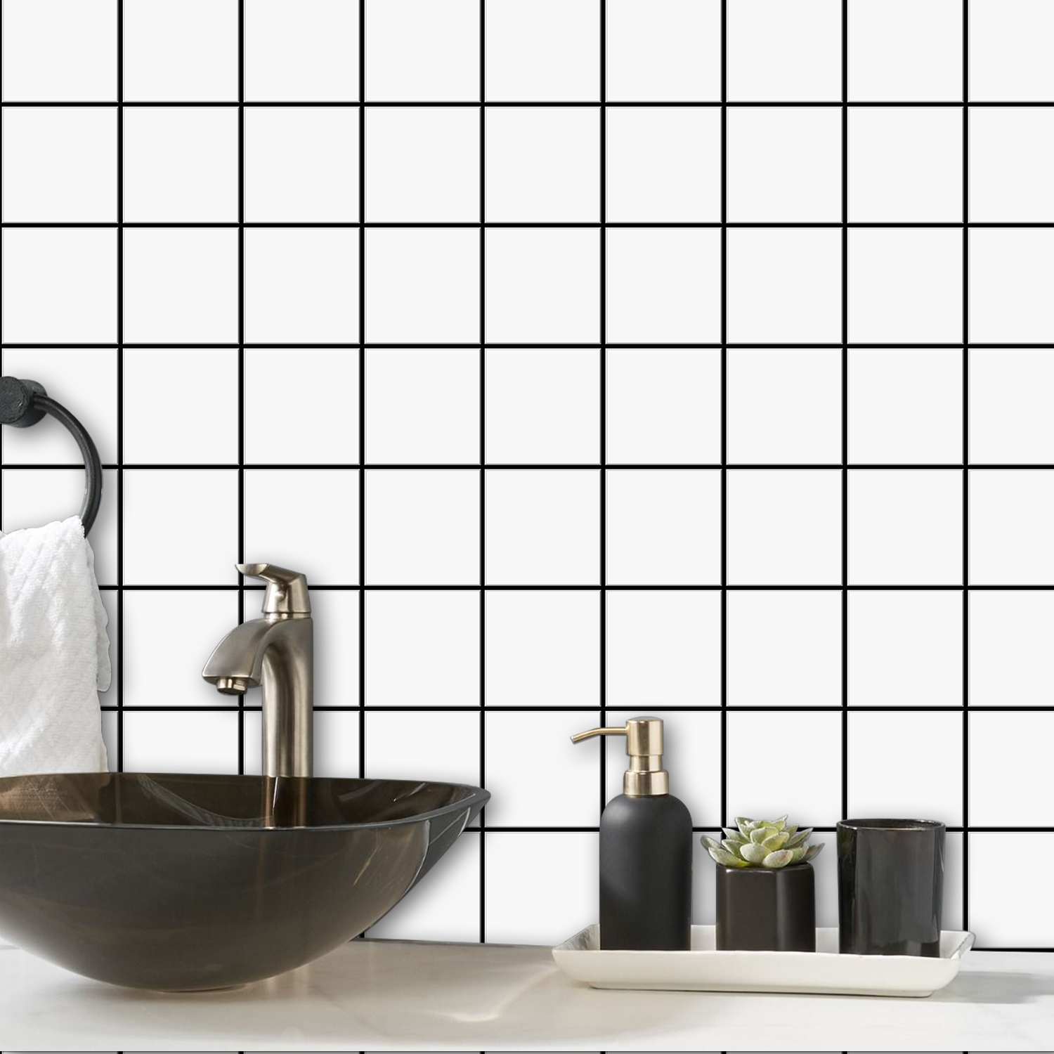 10pcs Premium Square Wall Tile - огляд і ціна Commercial Kitchen Wall Panels