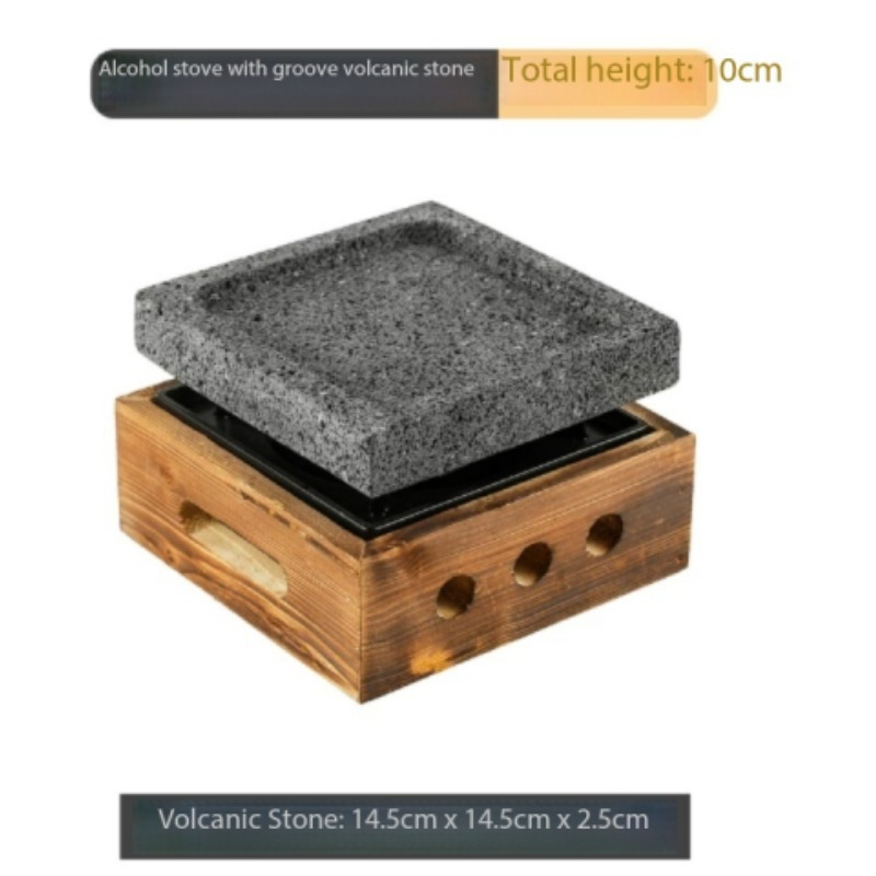 Grooved Dense Hole Volcanic Ro - огляд і ціна Teppanyaki Grill Table