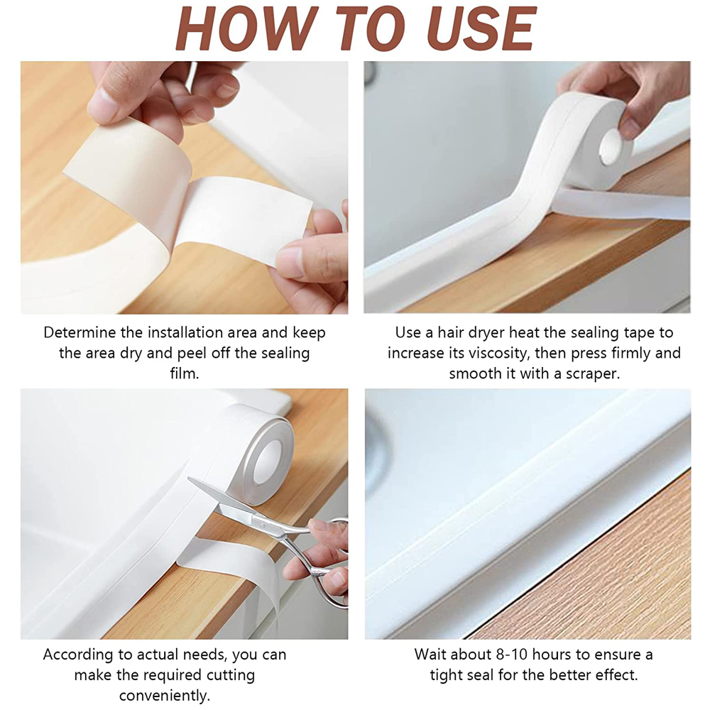 3.2M Bath Caulk Tape Self Adhe - огляд і ціна Commercial Kitchen Wall Panels