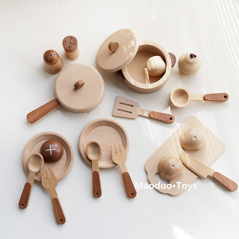 Maoduo Toys Beech Wooden Kids  - огляд і ціна Commercial Kitchen Cooking