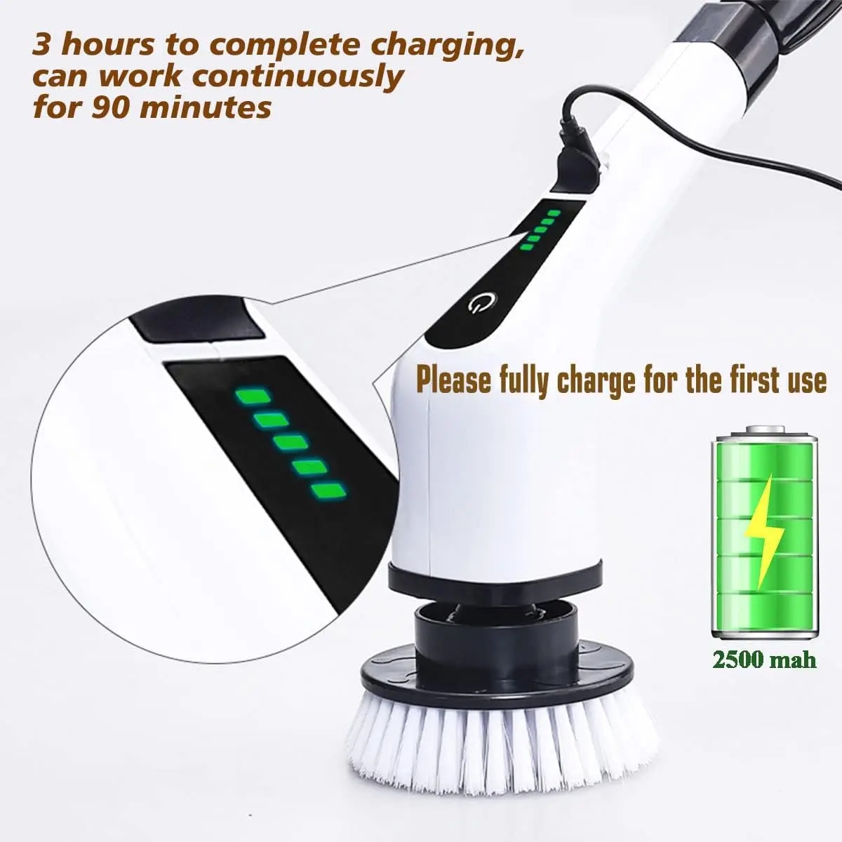 Powerful Cordless Electric Spi - огляд і ціна Commercial Kitchen Cleaning