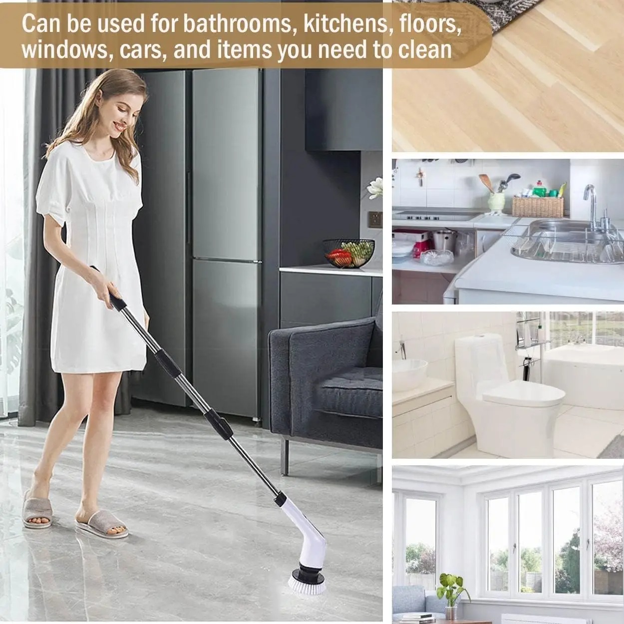 Powerful Cordless Electric Spi - огляд і ціна Commercial Kitchen Cleaning
