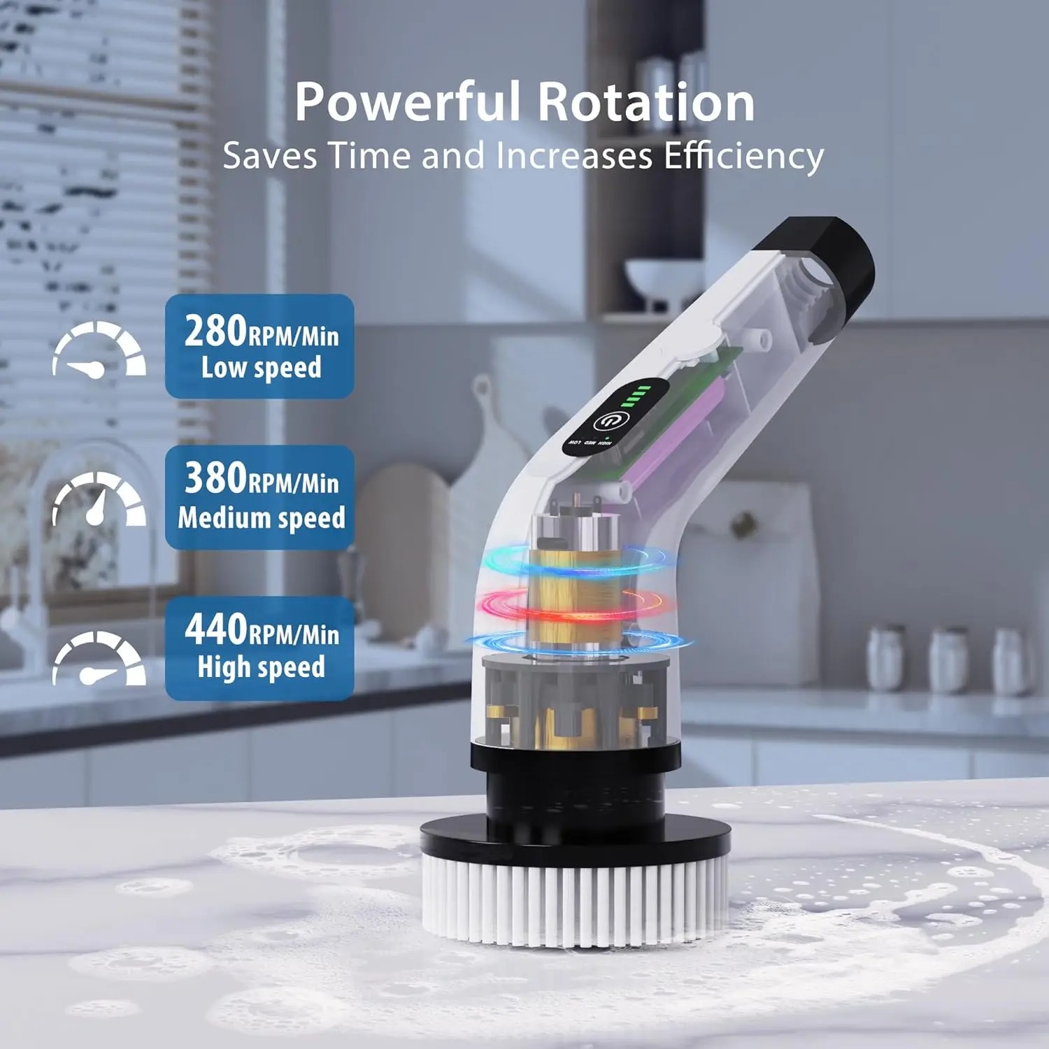 Powerful Cordless Electric Spi - огляд і ціна Commercial Kitchen Cleaning