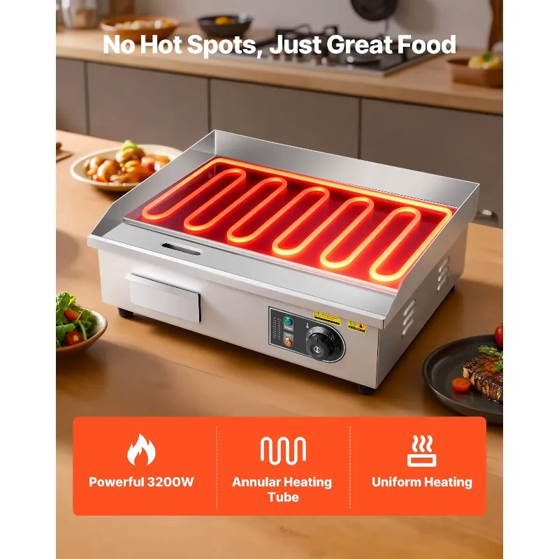 【Premium】SucceBuy Commercial E - огляд і ціна Electric Griddle Flat Top