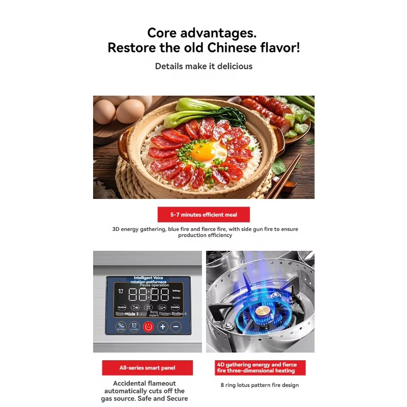 High Quality 9-Layer Commercia - огляд і ціна Commercial Kitchen Cooking