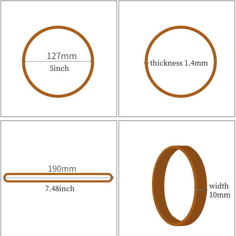 Large Rubber Bands 10 Pcs Long - огляд і ціна Commercial Kitchen Items